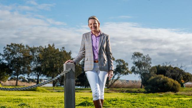 Liberal deputy leader Sussan Ley in Meningie, South Australia on July 3, 2022. Ley addressed branch members as the party rethinks how to get more women preselected and into parliament. Picture Matt Turner.