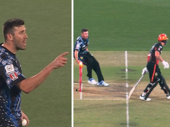 Jamie Overton was fired up against the Scorchers.