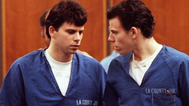 Lyle, left, and Erik Menendez in a California court in 1990. (Photo: Nick Ut/AP.)