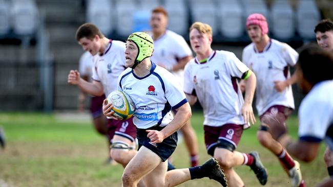 Action during a NSWJ vs QLD 2 match at the event.