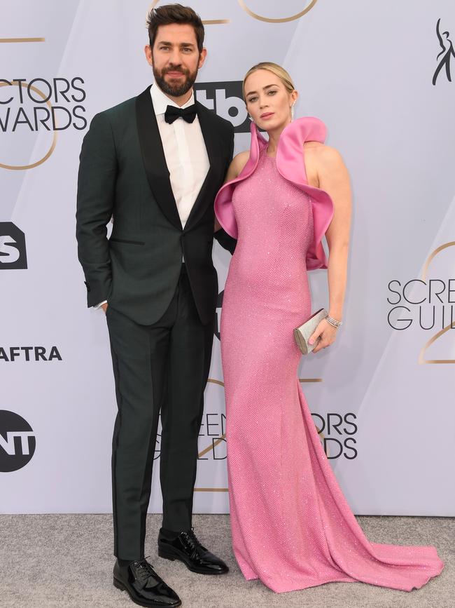 John Krasinski and Emily Blunt keep their kids off their social media pages. Picture: Frazer Harrison/Getty