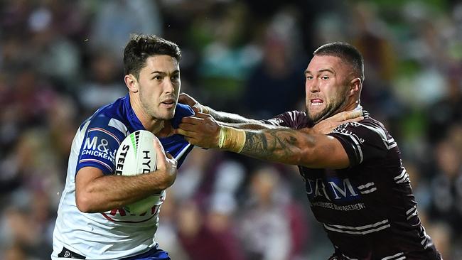 The Bulldogs were brave in defeat at Brookvale Oval. (AAP Image/Joel Carrett) 