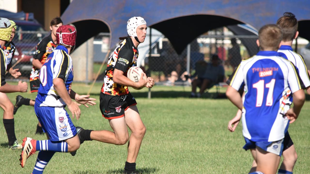 South Burnett v Toowoomba Valley Roosters U14. Adrian Vowles Cup 2020.