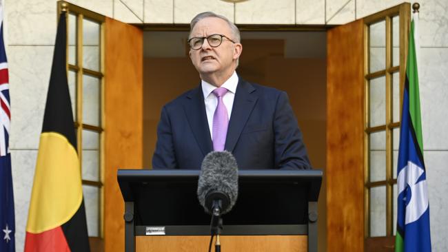 Prime Minister Anthony Albanese confirmed he has spoken to Donald Trump following his re-election. Picture: NCA NewsWire/Martin Ollman