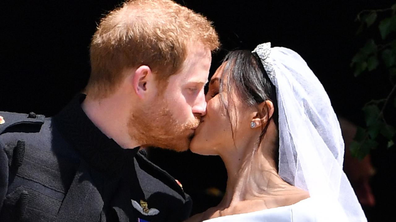 Meghan and Harry get hitched in 2018. Picture: Ben STANSALL / POOL / AFP
