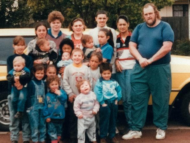 Moana Hope's family and the station wagon that ferried them around.