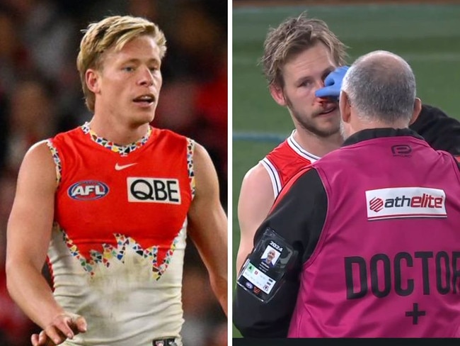 Isaac Heeney and Jimmy Webster. Photos: Getty Images/Fox Sports