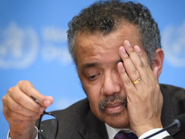 WHO Director-General Tedros Adhanom Ghebreyesus. Picture: AFP