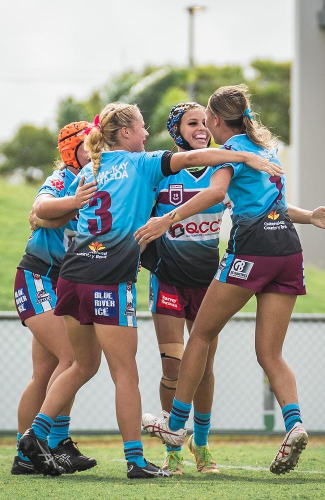 Mackay Cutters under-19 girls in action. Picture credit: Mackay Cutters Facebook.