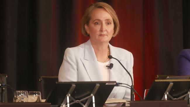 Qantas chief executive Vanessa Hudson at the airline’s AGM in Hobart in October. Picture: Nikki Davis-Jones