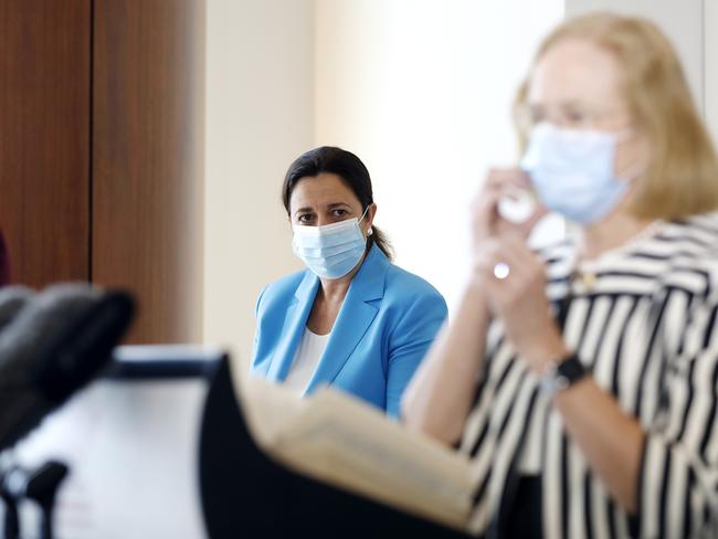 Brisbane residents will need to continue to wear a mask until at least January 22, despite the spread of a highly contagious strain of COVID-19 being so far contained. Picture: NCA NewsWire / Josh Woning