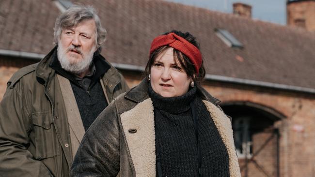 EMBARGO FOR TWAM 29 JUNE 2024. FEE MAY APPLY. A still from the film Treasure based on Lily Brett's book 'Too Many Men'. Main actors Stephen Fry and Lena Dunham.  PHOTO: ANKE NEUGEBAUER/Seven Elephants