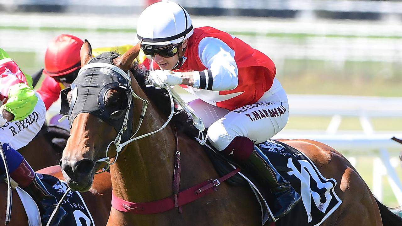 Dzsenifer wins for Taylor Marshall to mark Gary “Jack” Duncan's first winner since his heart attack in July. Picture: Grant Peters-Trackside Photography