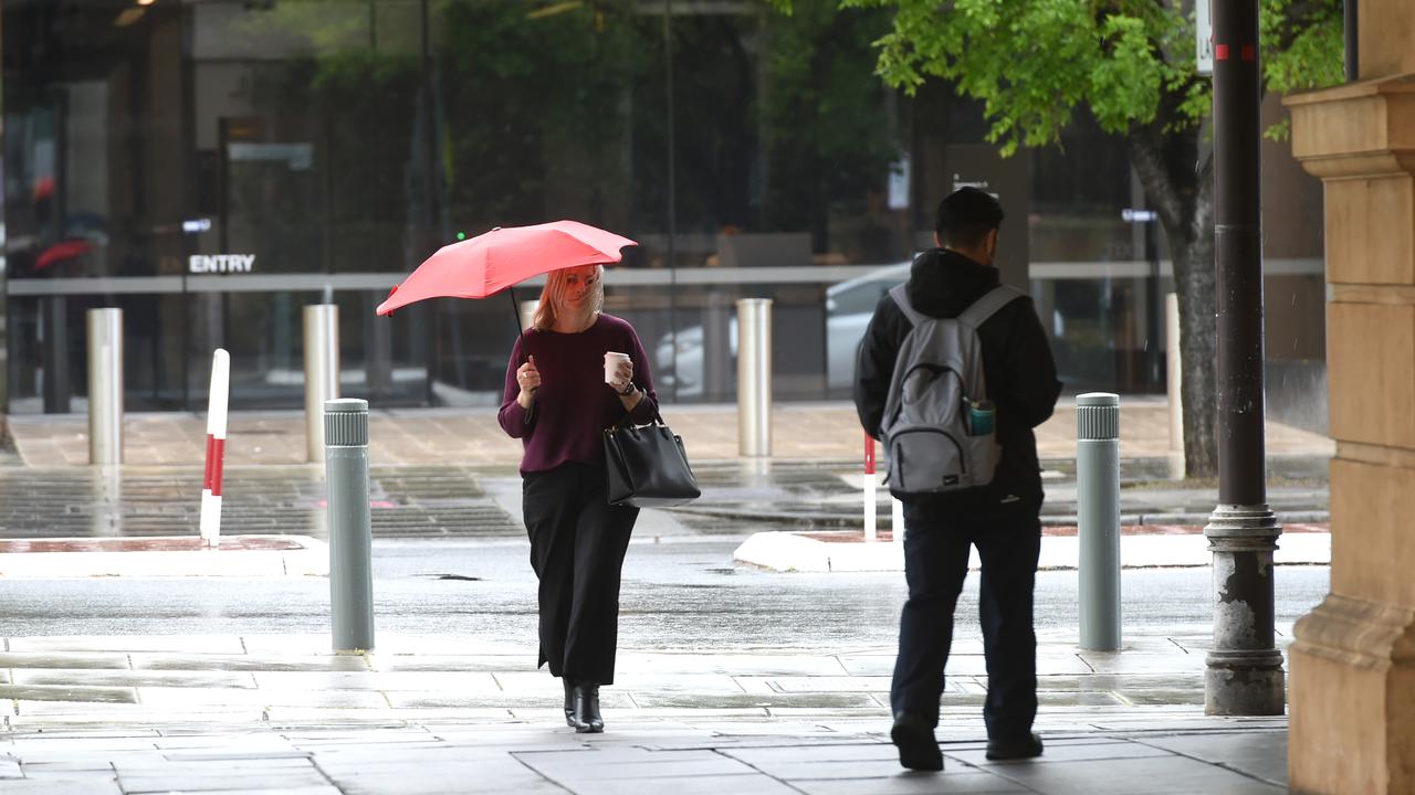 It has been a drizzly start to the end of Spring for Adelaide. Picture: NCA NewsWire / Tricia Watkinson