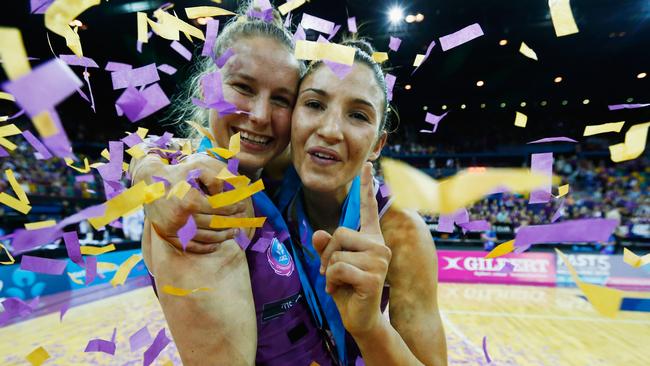 Celebrations after the last ANZ championship match.