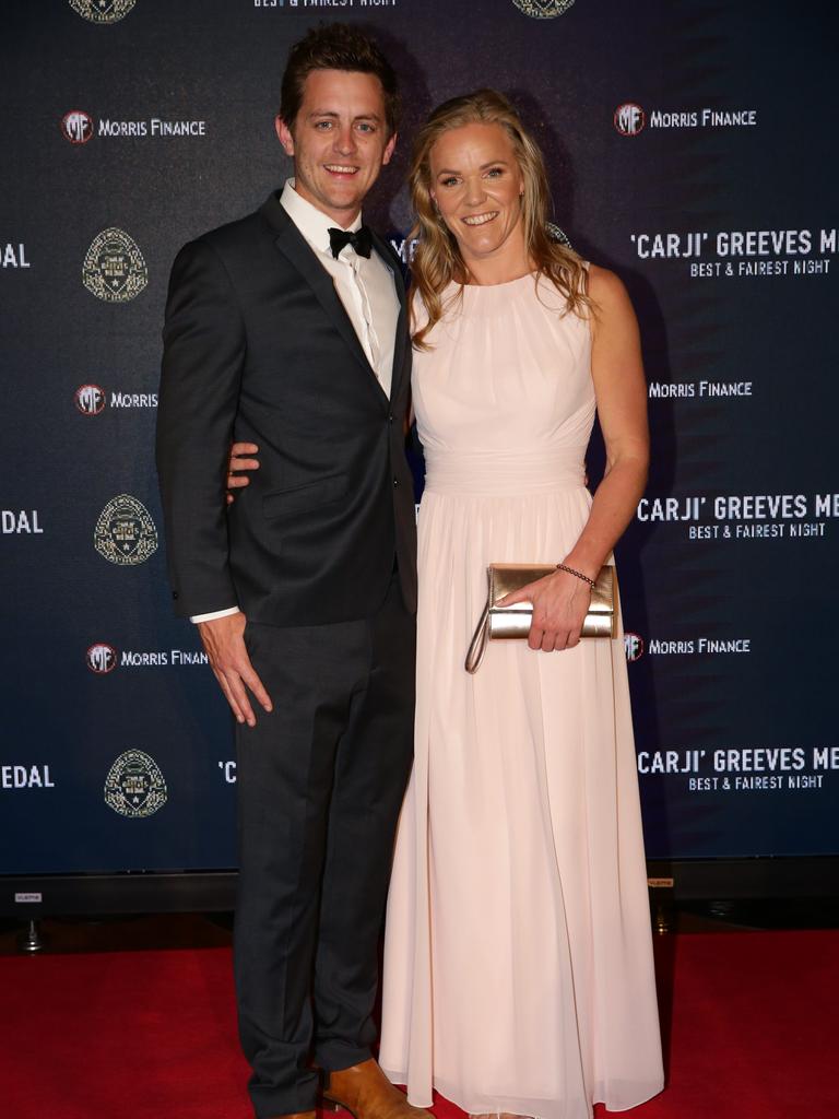 Daniel Anderson and Kate Darby. Carji Greeves red carpet arrivals. Picture: Peter Ristevski