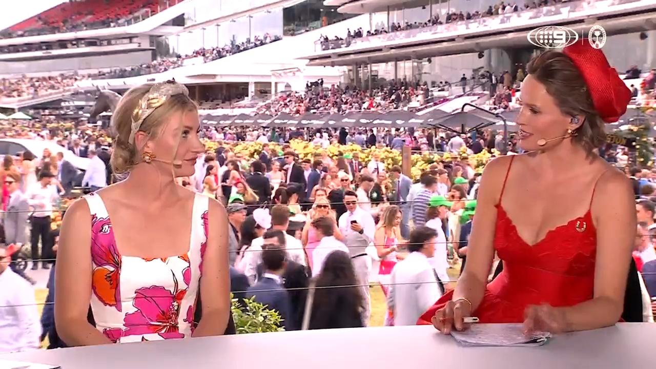 ‘Oh god’: Jockey cringes as Ch9 airs love life