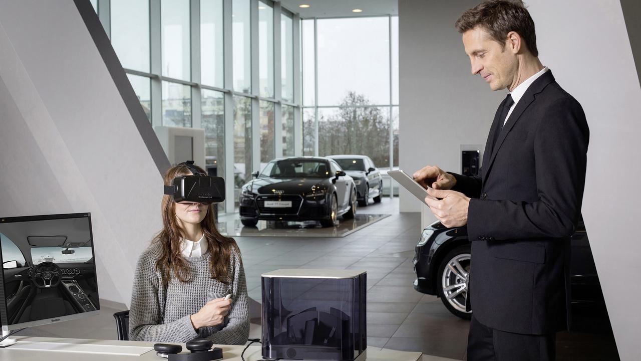 Audi VR experience gives customers the opportunity to configure their preferred car at the dealership.