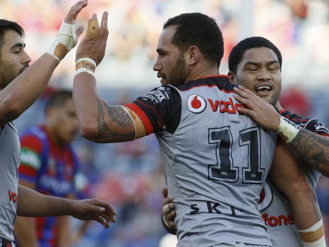 Bodene Thompson scored 80 against the Roosters without a try, try assist or last touch. Picture: AAP