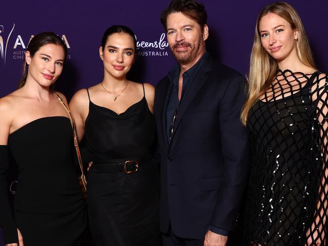 GOLD COAST, AUSTRALIA - FEBRUARY 08: Charlotte Connick, Sarah Kate Connick, Harry Connick Jr. and Georgia Tatum Connick attend the 2024 AACTA Industry Awards Presented By Foxtel Group at HOTA (Home of the Arts) on February 08, 2024 in Gold Coast, Australia. (Photo by Chris Hyde/Getty Images)