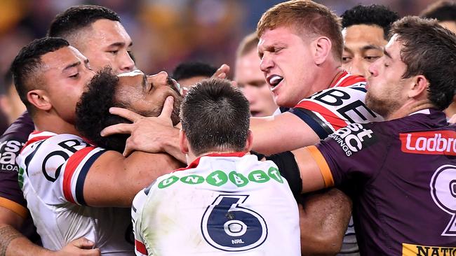 Napa’s hit on Korbin Sims got blood boiling. (Bradley Kanaris/Getty Images)