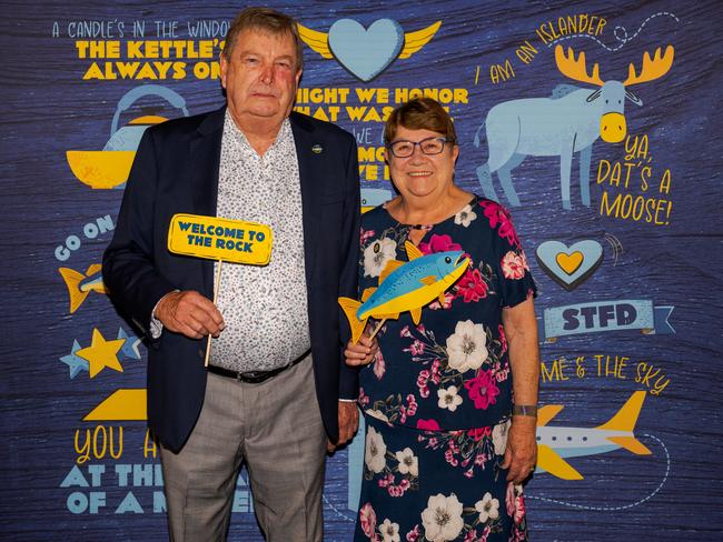 Vic and Margaret Turnbull at the opening night function for The Empire's Come From Away at The Rock, Friday, March 14, 2025. Picture: Hey Media