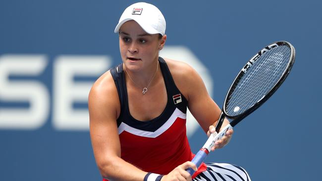 Ash Barty reached the fourth round of the US Open last year, where she lost to Karolina Pliskova. Picture: AFP