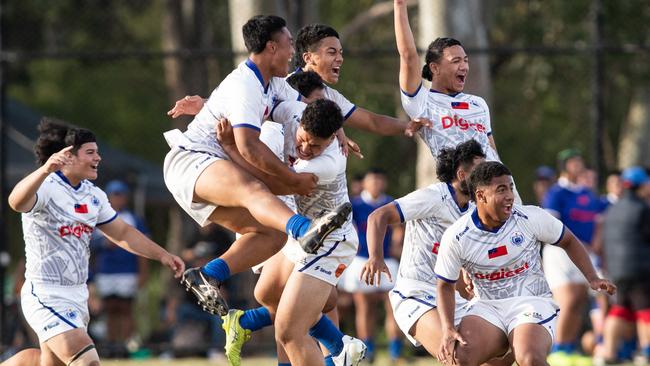 The final of the 15s tournament between Tonga and Samoa.