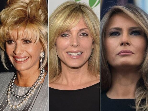 The Trump wives (from left) Ivana, Marla and Melannia. Pictures: Universal Pictirial Press/Getty Images