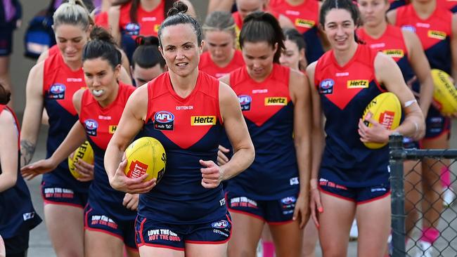 Daisy Pearce and the Dees will make AFLW history on the MCG. Picture: Getty Images