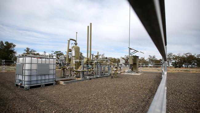 A gas well in Narrabri. The NSW and federal governments say the gas project would boost jobs and reduce energy prices Picture: Nathan Edwards.