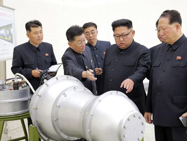 North Korea claims it successfully tested a hydrogen bomb earlier this month. Picture: KCNA/AFP