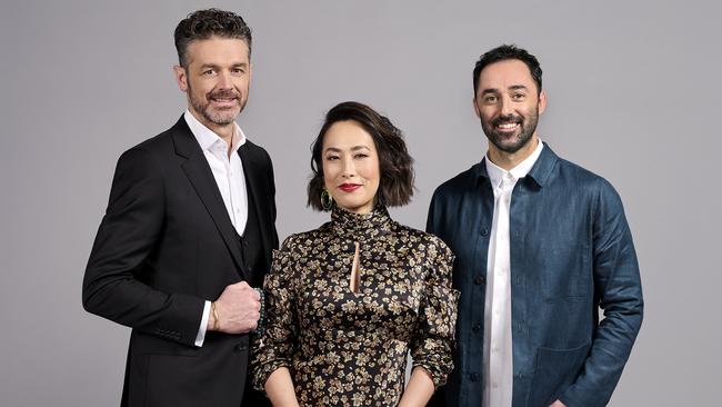 MasterChef Australia Judges Jock Zonfrillo, Melissa Leong and Andy Allen. Picture: Ten