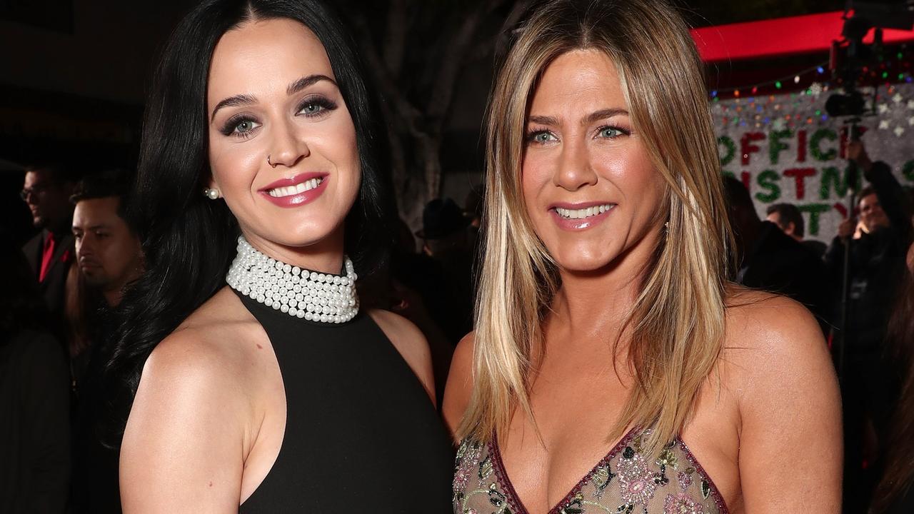 Katy Perry and Jennifer Aniston. Picture: Todd Williamson