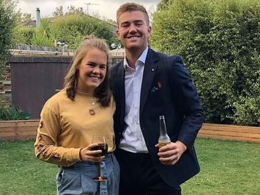 Ellie Houston, 21, and her partner Trae Murphy, 23, have claimed that $90,000 disappeared from their Commonwealth Bank account when they attempted to pay a deposit on land in Yarrawonga. Picture: Facebook