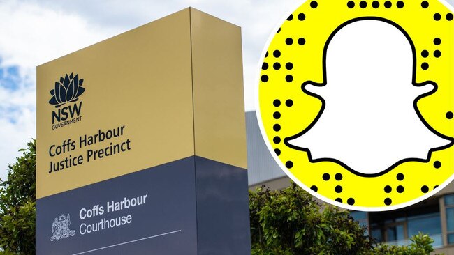 A Coffs Harbour man was fined for sending a photo he took inside the courtroom as part of a Snapchat message.