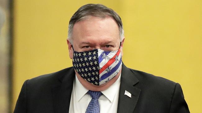 US Secretary of State Mike Pompeo in Tokyo on Tuesday. Picture: AFP