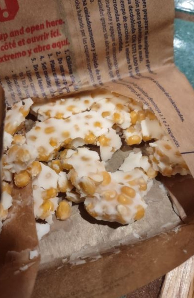 Popcorn in store a bag