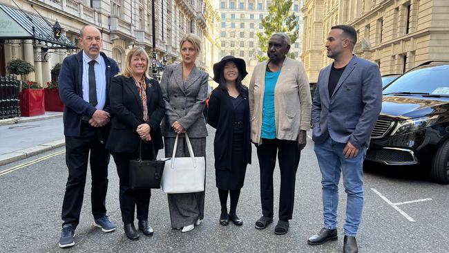 (L-R) Kim Smith, Helen Milroy from WA, Shanna Whan from NSW, Trudy Lin from SA, Dr Miriam-Rose Ungunmerr Baumann from NT, Danny Abdallah from NSW.