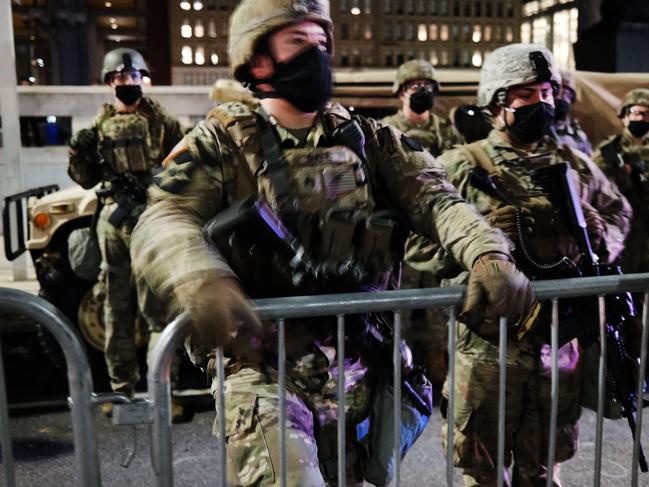 National Guard soldiers in Philadelphia. Picture: AFP.