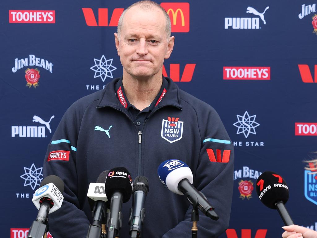 NSW Blues coach Michael Maguire has a big task on his hands to break a Suncorp Stadium hoodoo. Picture: Rohan Kelly