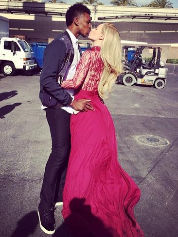 BBMA 2014: Rapper Iggy Azalea and boyfriend, basketballer Nick Young at the Billboard Music Awards 2014. Picture: Instagram