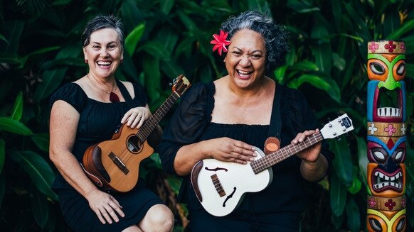 Alison Skardon and Shirley-Ann Rowley better known as The Jazzuleles are encouraging locals to come out and support homegrown musicians.