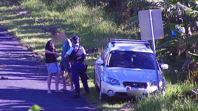 Just before 3pm on Monday paramedics rushed to the steep, winding hills of Korora, north of Coffs Harbour to reports two teenagers fell while car surfing. Photo by Frank Redward