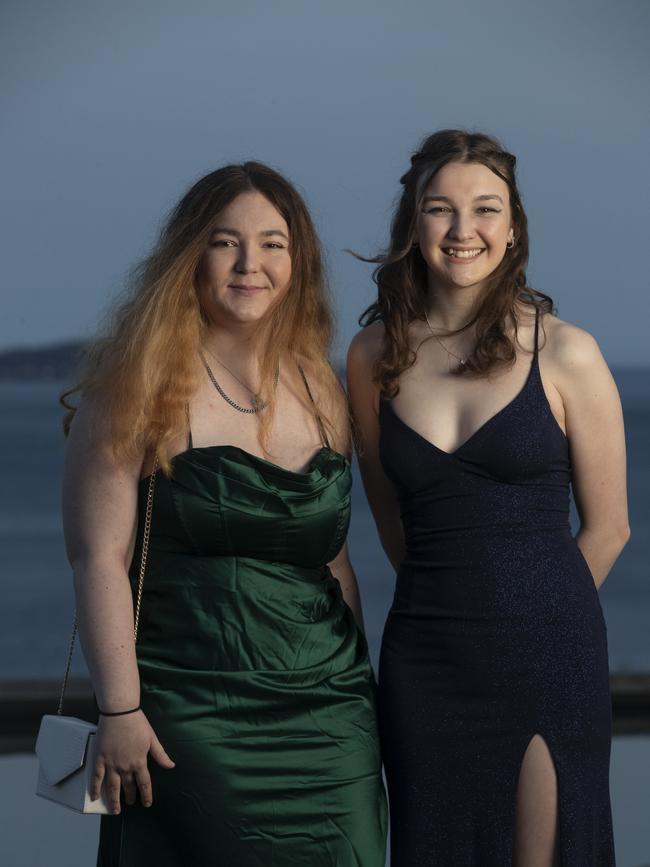 Rosny College Leavers Dinner at Glen Albyn Estate, Mia Kalbfell and Amber Lockley. Picture: Chris Kidd