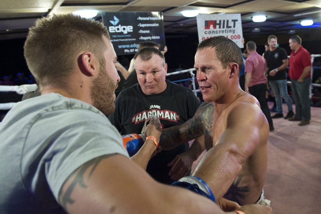 Jamie Hilt fights Apichat Koedchatturat for the Queensland welterweight belt at Smithy and TGW Bring The Big Fights 14 at Rumours International, Saturday, October 22, 2016. Picture: Kevin Farmer
