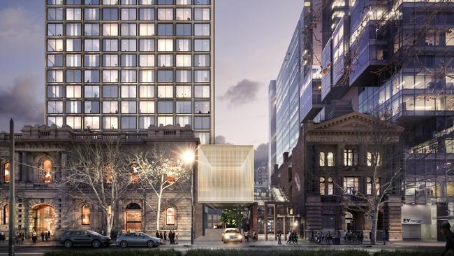 Artist's impressions of the $200m GPO Hotel development, which began earlier this year. Picture: Supplied by Greaton