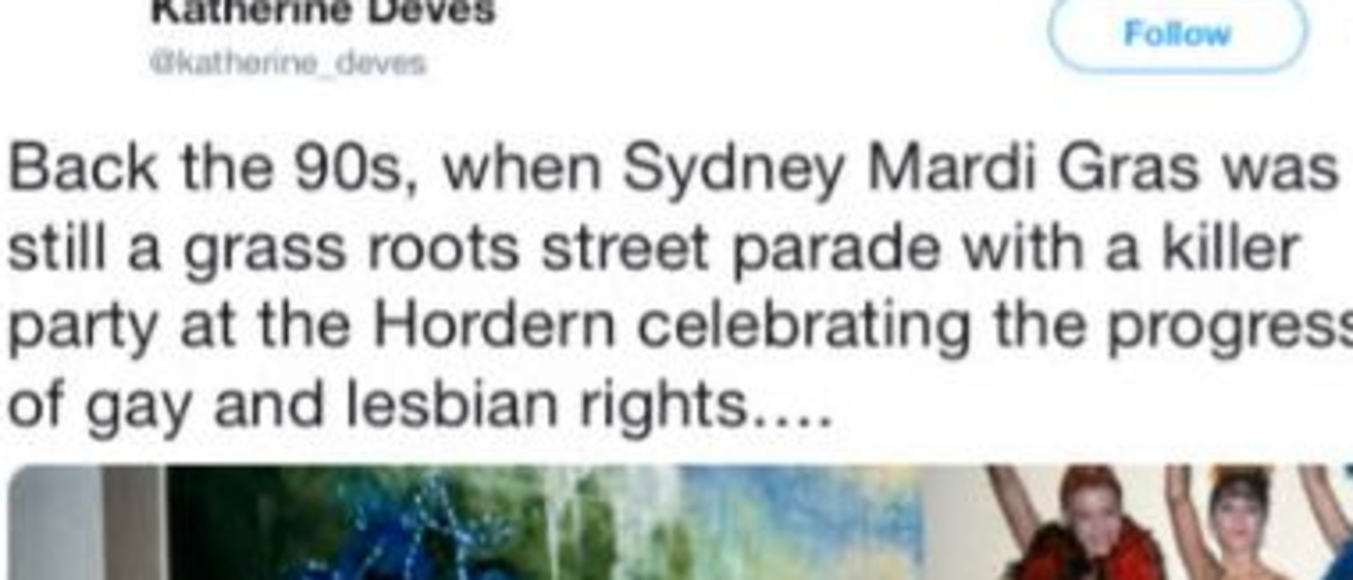 The under-fire Liberal candidate shared the photo while complaining that trans activists had wrecked the movement for gays and lesbians.