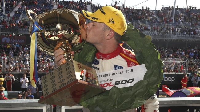 Scott McLaughlin wins the Superloop Adelaide 500 in 2019. Picture: Mark Horsburgh