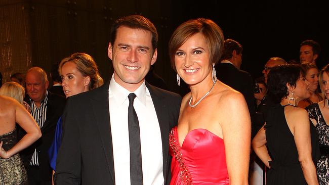 TV personality Karl Stefanovic and his ex-wife Cassandra Thorburn in 2011.